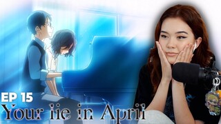 More sadness😭 | Your Lie in April Episode 15 REWATCH Reaction