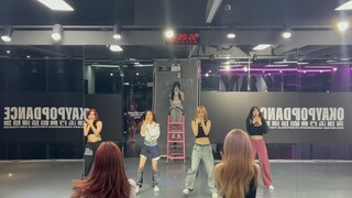 High-Quality Four-Person Full-Track Practice Room Version of Pink Venom Dance Cover