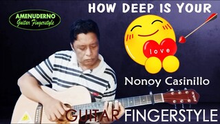 How deep is your love  Bee gees guitar fingerstyle arrangement  Nonoy Casinillo