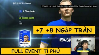 +7 +8 chạy như ngựa ngập tràn khi chơi full event tỉ phú