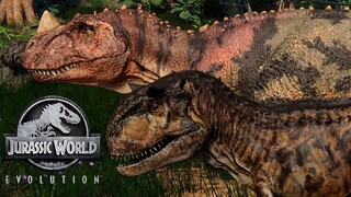 2 Fallen Kingdom Carnotaurus & 2 JP3 Ceratosaurus Breakout & Fight! JWE Mods (4K 60FPS)