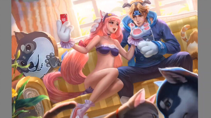 [King undressing] I'm a bit hot, don't you come in~