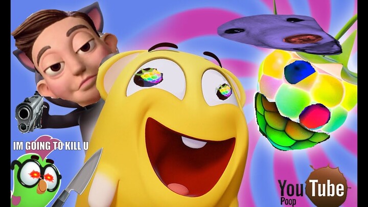 [YTP] Squeaquel is eating rainbow trash - My talking Tom 2