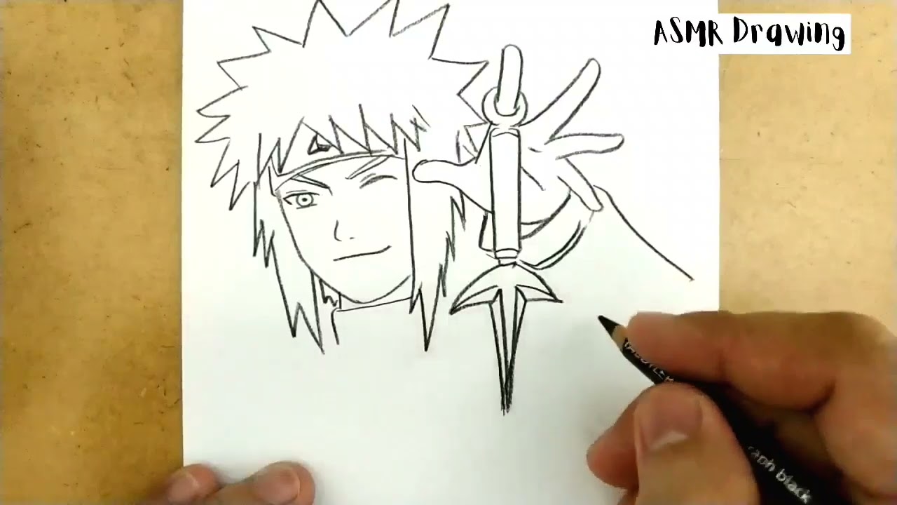 minato and naruto drawing