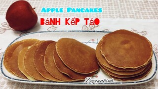 Bánh kếp táo, bánh táo rán, bánh kếp. Cách làm bánh rán. Bếp Yên Bình