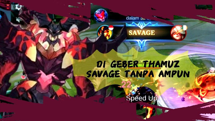 thamuz barbar banget, savage di war besar