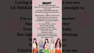 'SMART' english version🤍#lesserafim #smart #kpop #shorts