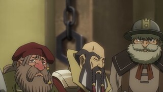 Ainz tình cờ lấy ra một mảnh kim loại khiến người lùn sợ hãi.
