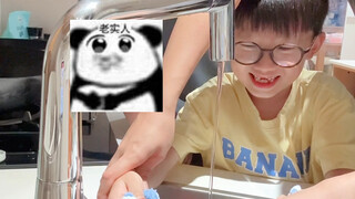 全家挑战碰到水要做一年家务～
