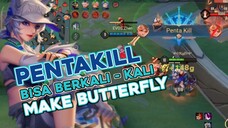 WOW❗ PENTAKILL BISA BERKALI-KALI JIKA MAKE HERO BUTTERFLY DI ARENA OF VALOR