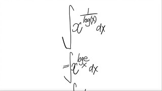 MIT Integration Bee Qual. Exam #1: integral x^(1/log(x)) dx
