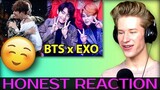HONEST REACTION to BTS x EXO Friendship & Interactions Moments