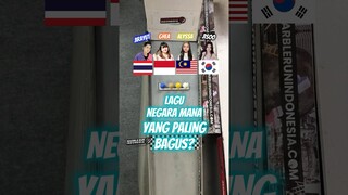 Lagu Negara Mana Paling Bagus? Indonesia vs Malaysia vs Thailand vs Korea Selatan | MRI  #Shorts