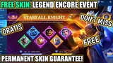 BIG EVENT! FREE DRAW SKIN LEGEND ENCORE GRANGER! LOG IN LATER AND CLAIM FREE SKIN IN MOBILE LEGENDS