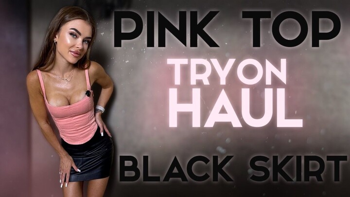 Pink Top Try on Haul | Adalyne Outfit Diary