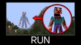 Minecraft wait what meme part 367 (Scary Steve Giant)