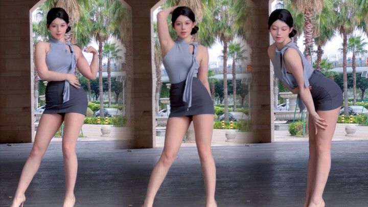 【Lingling Su】AOA rok pendek, versi wanita lembut