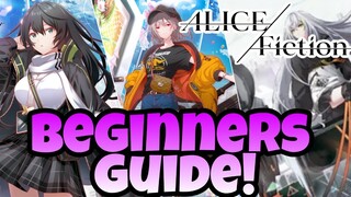 Alice Fiction Global - Beginners Guide!