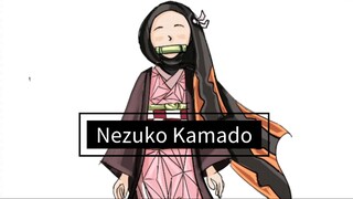 Nezuko Demon Slayer (Hijab Style) ~ Faceless art