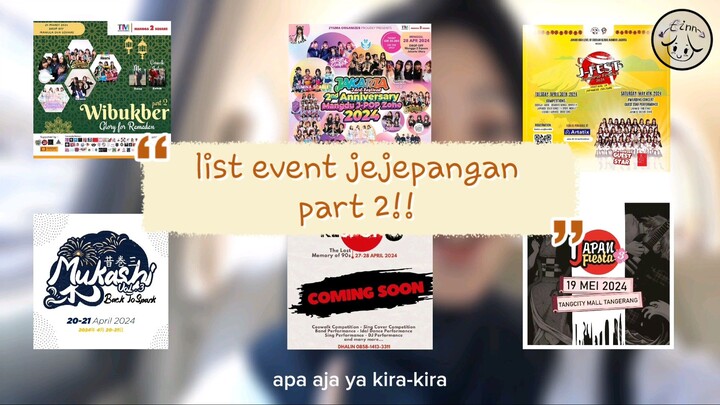 List Event lagi!!catet catet! (pt.2)