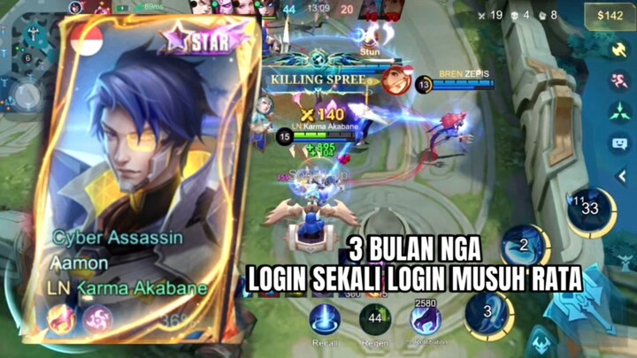 3 bulan nga login sekali login musuh rata