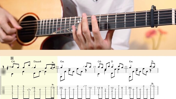 [Nanny-Level Tutorial] Fingerstyle Simple Version of "Call of Silence" | Enter gt20130218 Giant-Guit