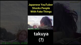 Japanese YouTuber Shocks People With Fake Things
