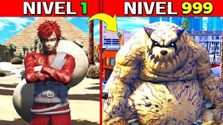 EVOLUCIONE A NINJA GAARA AL NIVEL MAXIMO EN GTA 5 !! (Naruto mod)