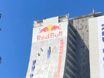 Now this really is the Red Bull death squad—I thought he wouldn’t dare slide down.