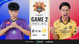 MPL PH S13 - W6D1 - MNNE vs ONIC - GAME 2