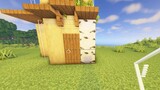 [The World of Little Eggs] 3 kinds of birch wooden houses suitable for new and cute~ (MC building tu