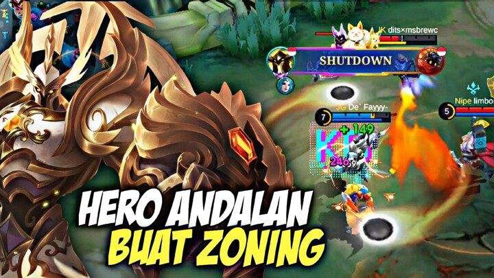 Zoning Musuh Pake Uranus!! Sekuat Ini Emng Heronya!! - Mobile Legends