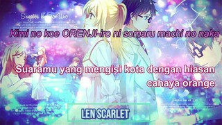 orange-7 (ost anime shigatsu wa kimino uso) VERSI DANGDUT-KOPLO + lirik dan terjrmahan