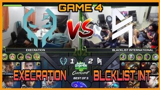 (GAME 4) EXECRATION VS BLACKLIST INTERNATIONAL | JUICY LEGENDS GRAND FINALS | MLBB!