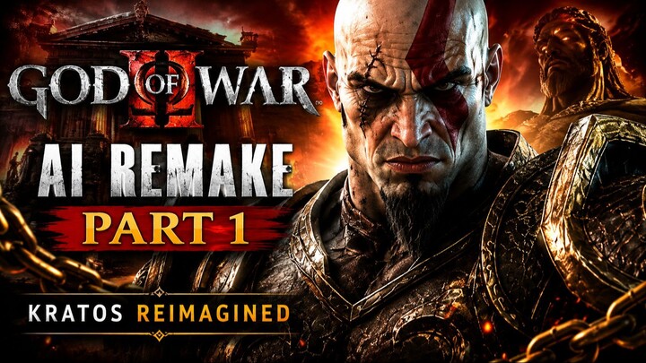 GOD OF WAR 2 AI REMAKE - PART 1