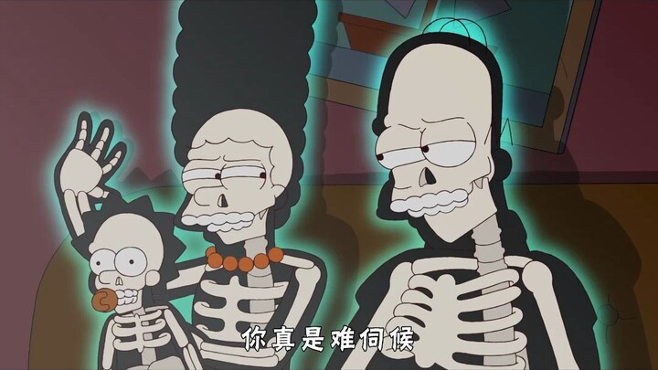 为拯救鲸鱼宝宝，侯默丽萨决定嘎了鲨鱼。《辛普森一家》合集
