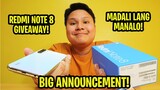 REDMI NOTE 8 GIVEAWAY! - MADALI LANG MANALO! AT MABILIS PA!