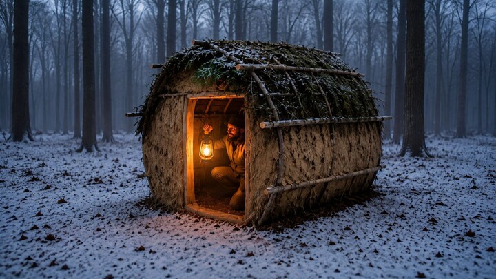 Survival Expert Built 4 Different Survival Shelters in the Forest  Start to Finish