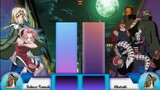 Sakura Tsunade Vs Akatsuki Power level||Power Scale ••••