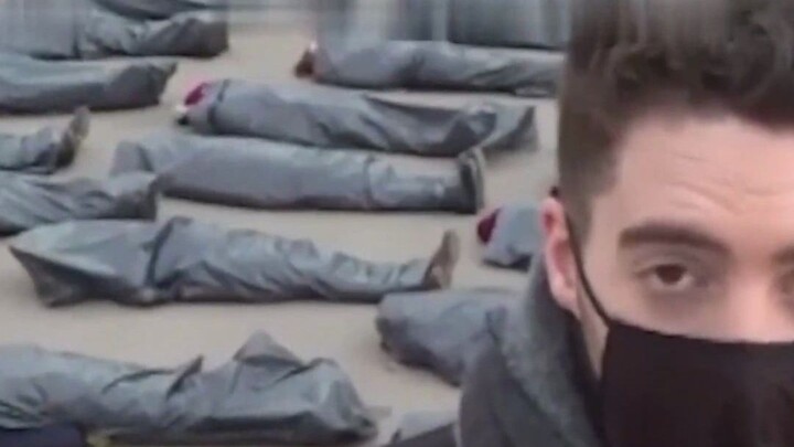 Foreign reporter goes live with a straight face—only to have the “corpse” behind them suddenly blow 