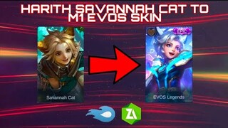 NEW! Harith Savannah Cat To M1 Evos Skin Script - Full Effect + Backup - Works 100% | Mobile Legends