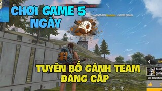 [FREE FIRE] GHÉP NGẪU NHIÊN GẶP THANH NIÊN MỚI CHƠI 5 NGÀY TUYÊN BỐ GÁNH TOP 1 VÀ CÁI KẾT | WAG Dark