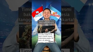 Timnas ARGENTINA vs INDONESIA?! Artinya apa bang Messi?? #shorts
