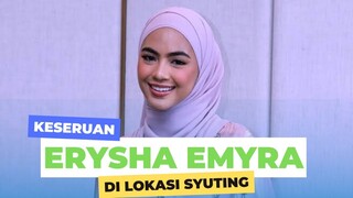 MOMEN KESERUAN ERYSHA EMYRA (AMINAH ) DI LOKASI SYUTING “AKU BUKAN USTAZAH”