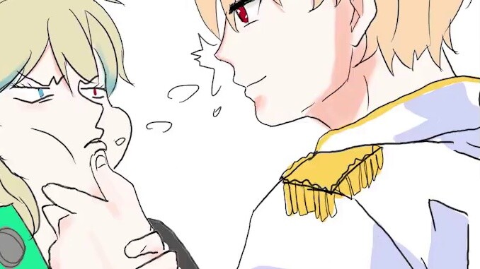 【roza handwriting】kiss spit (?) {resubmit}