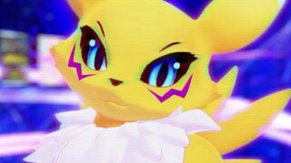 Digimon, video dinamis Demon Fox Beast Renamon (penulis lunesnowtail)