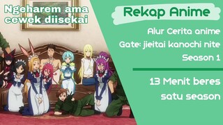 Alur cerita anime, Gate: jieitai kanochi nite Season 1 || Gerbang menuju isekai terbuka dijepang ||