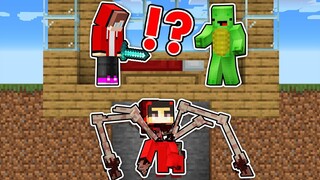 Spider Cash Under The Bed vs JJ and Mikey Challenge IN MINECRAFT - Maizen Nico and Cash Cash.exe