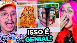 Isso ficou incrível! Artes Criativas de DEMON SLAYER Que Estão Em Outro Nível