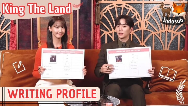 [INDO SUB] King The Land 'Writing Profile' w/ Yoona & Junho